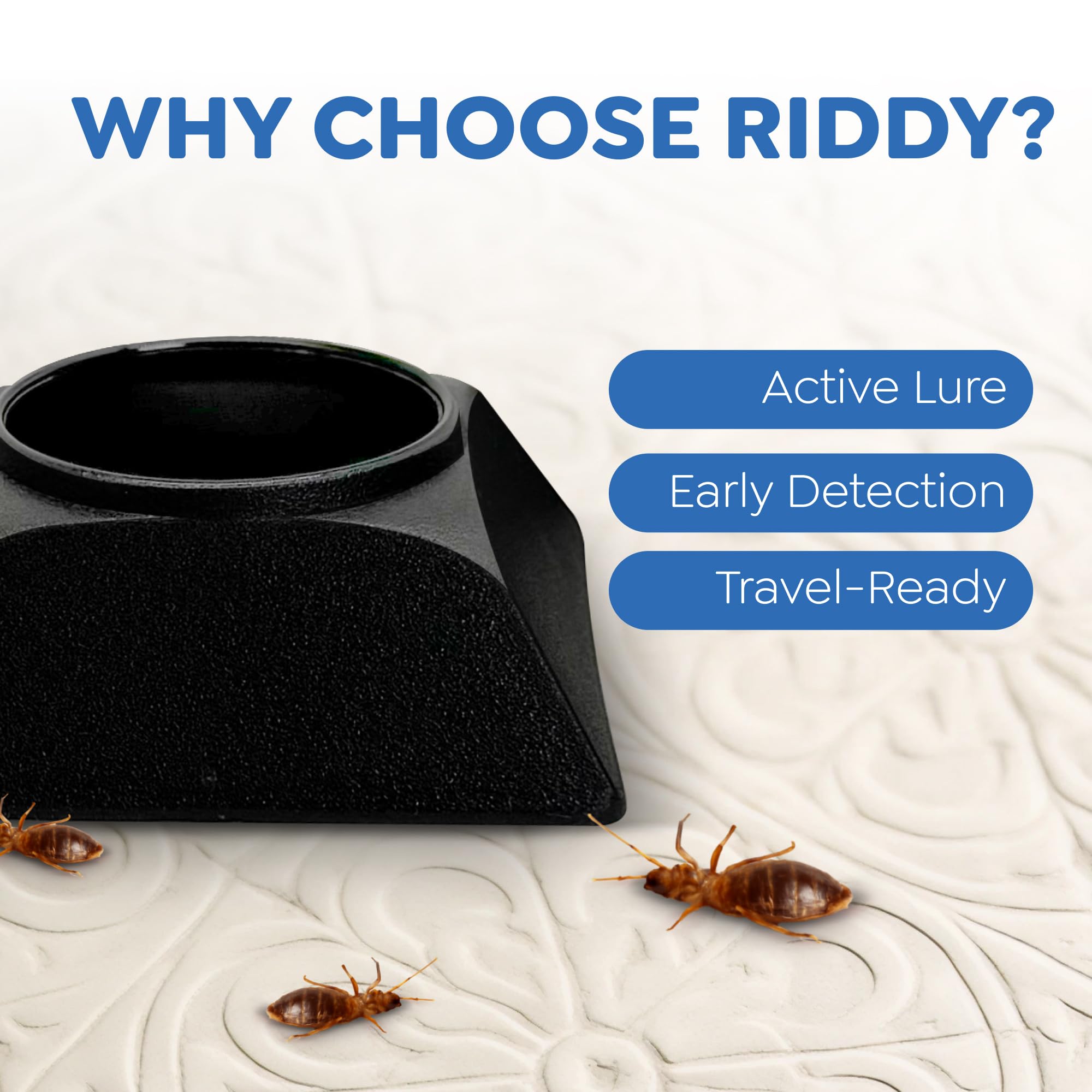 Riddy travel-friendly kit for monitoring while away from home.