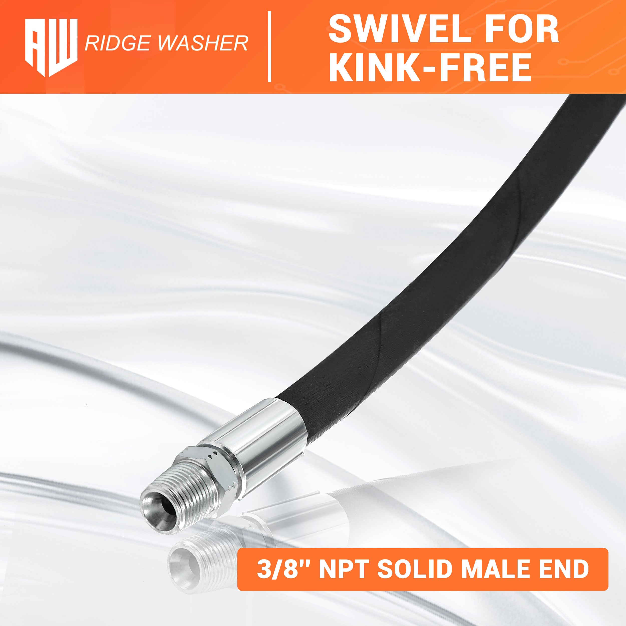 RIDGE WASHER withstands up to 248 F for hot-water tasks