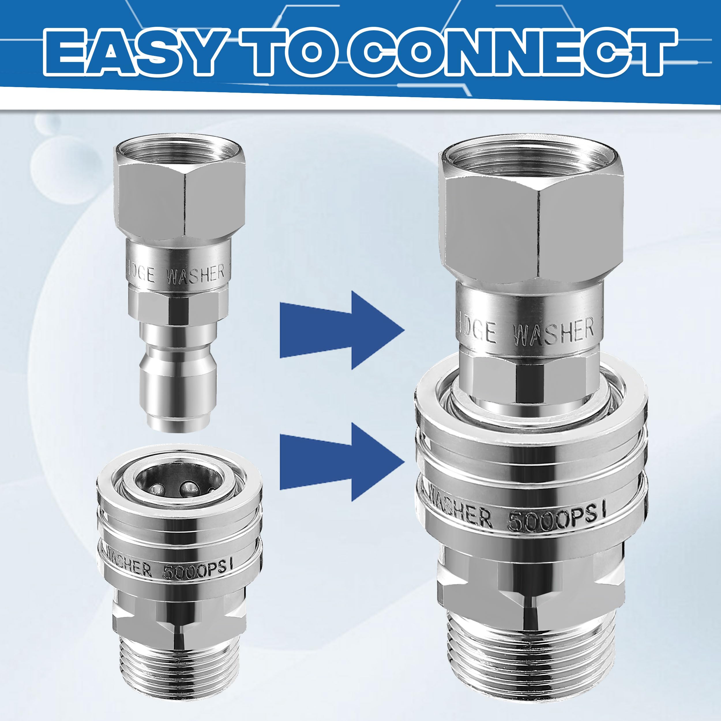 RIDGE WASHER compatibility with pressure washer pumps supports broader tasks.