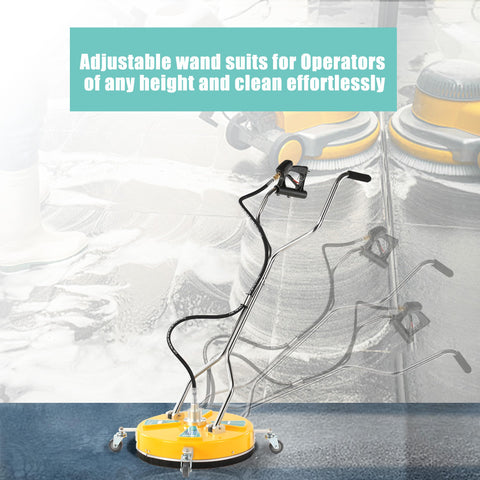 RIDGE WASHER dual-handle design for comfortable control during cleaning