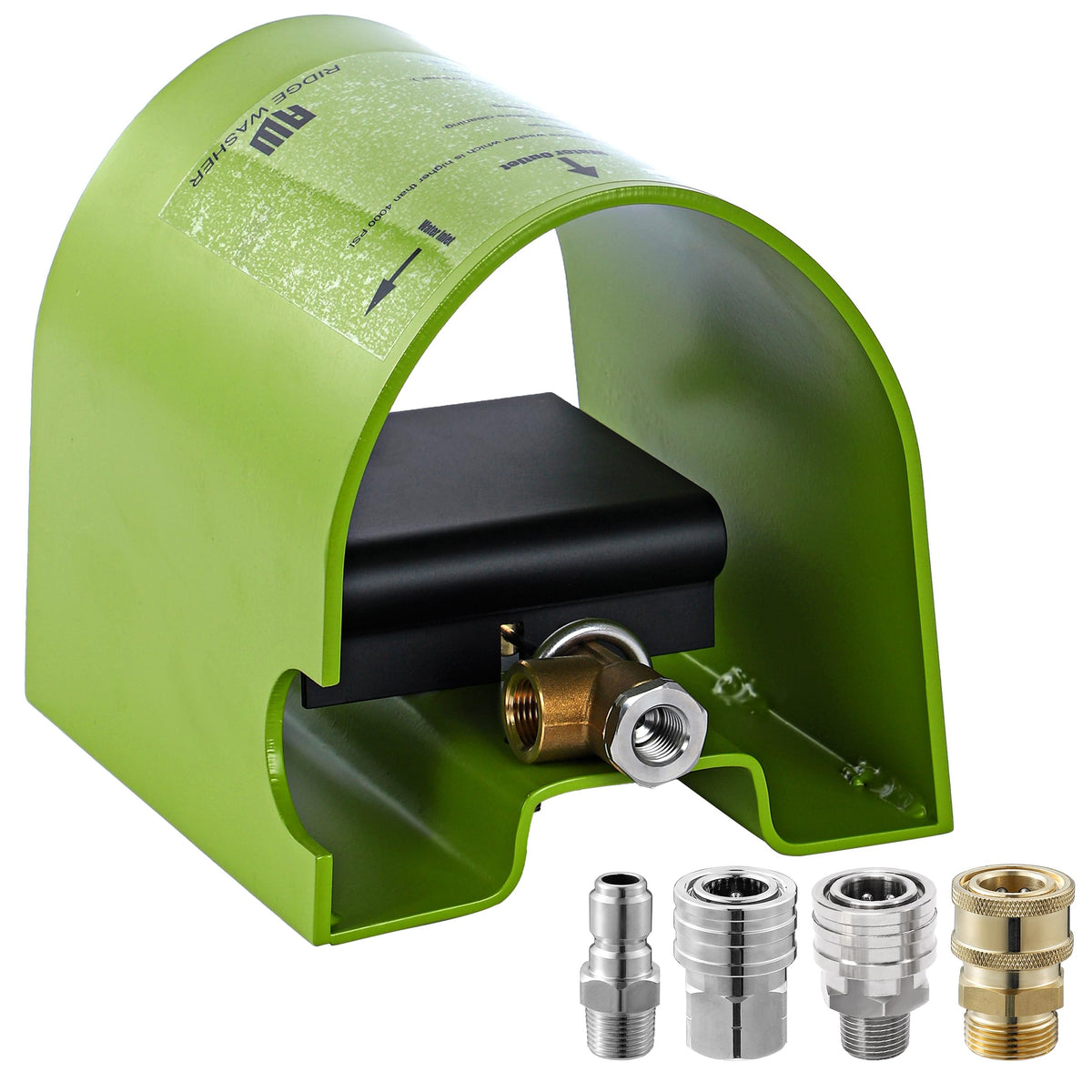 RIDGE WASHER foot valve sewer jetter kit with foot-pedal control for hands-free operation.