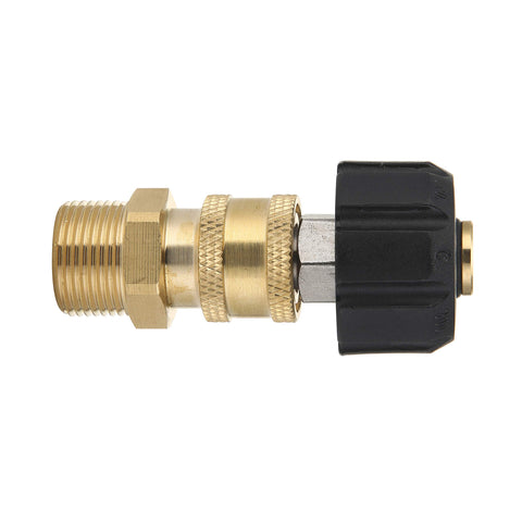 RIDGE WASHER gun-to-wand adapter enables shorter setups in tight spaces.