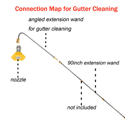 RIDGE WASHER 1/4 inch quick-connect fits most pressure washers.