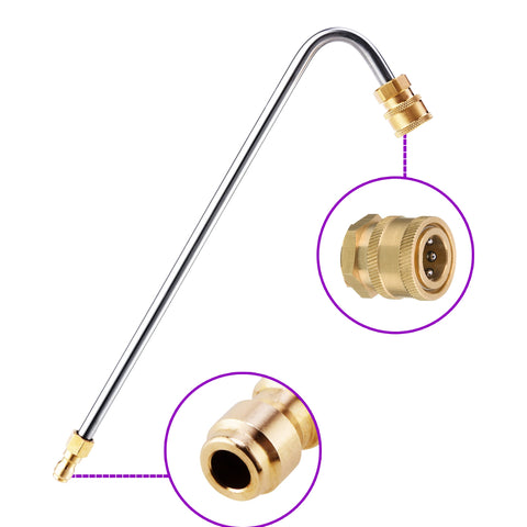 RIDGE WASHER 13-inch extension wand delivers precise gutter reach.