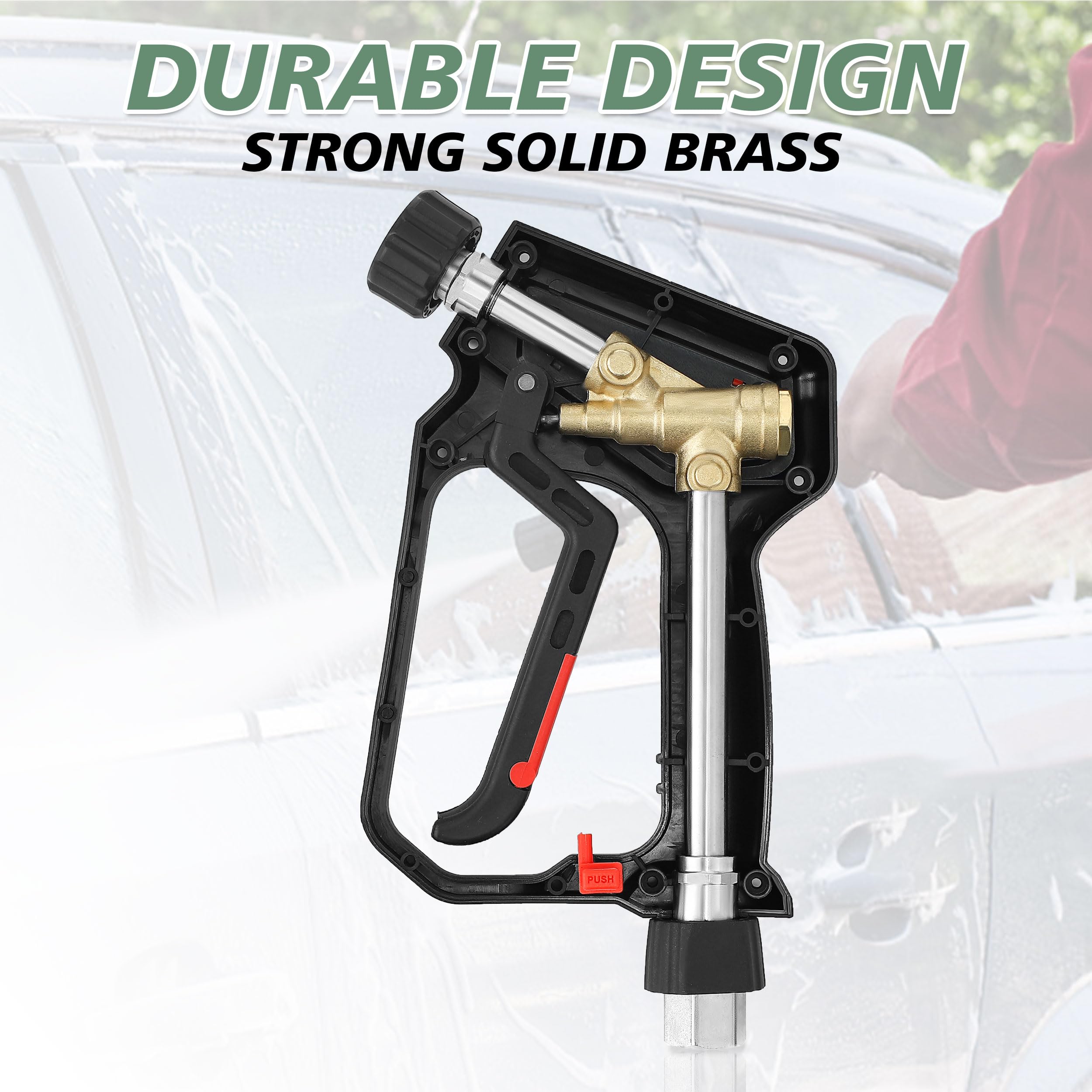 RIDGE WASHER compatible with most hoses for fast setup.