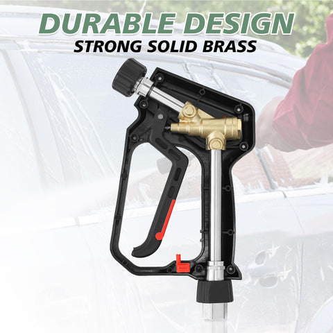 RIDGE WASHER compatible with most hoses for fast setup.