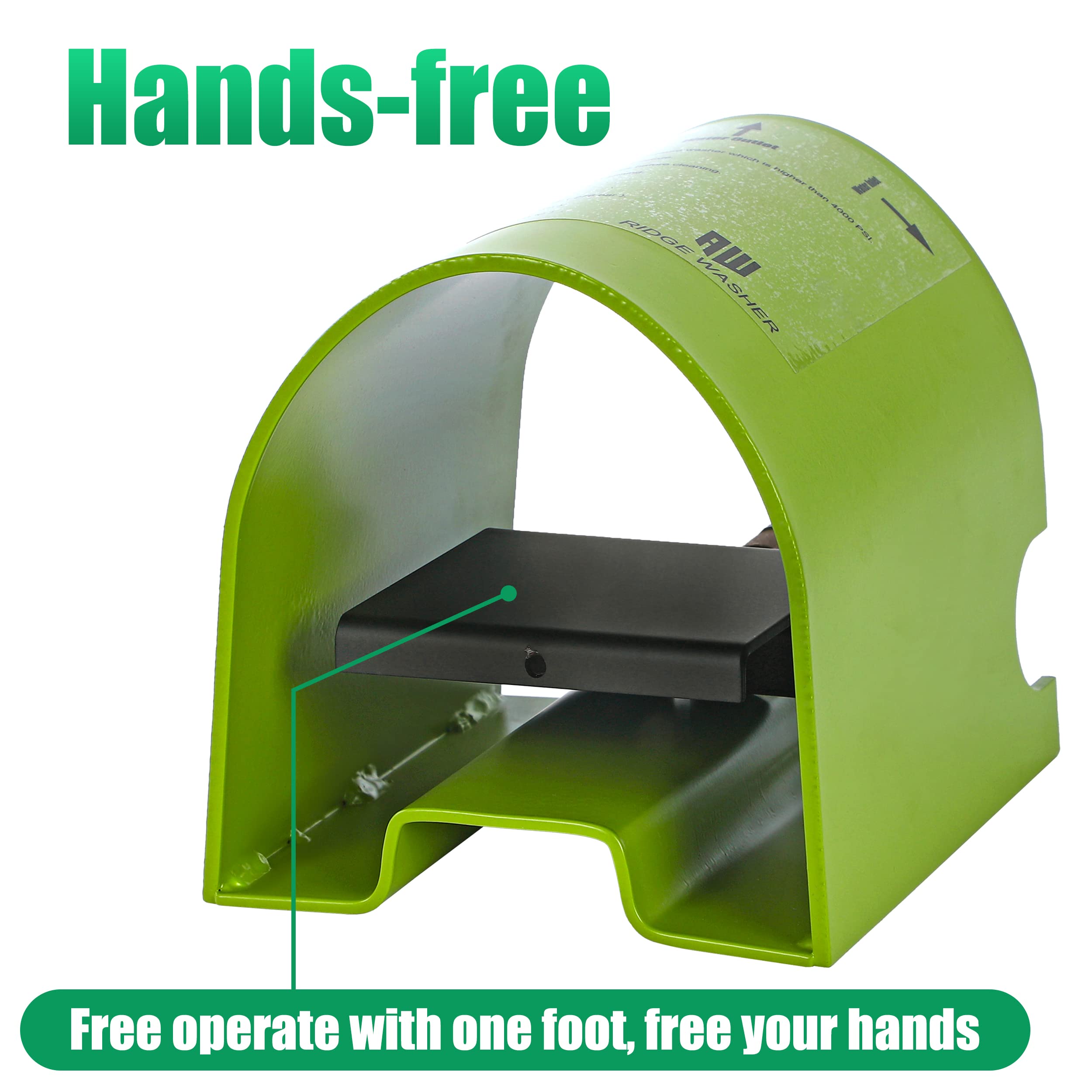 RIDGE WASHER adapters included for versatile compatibility with hoses.
