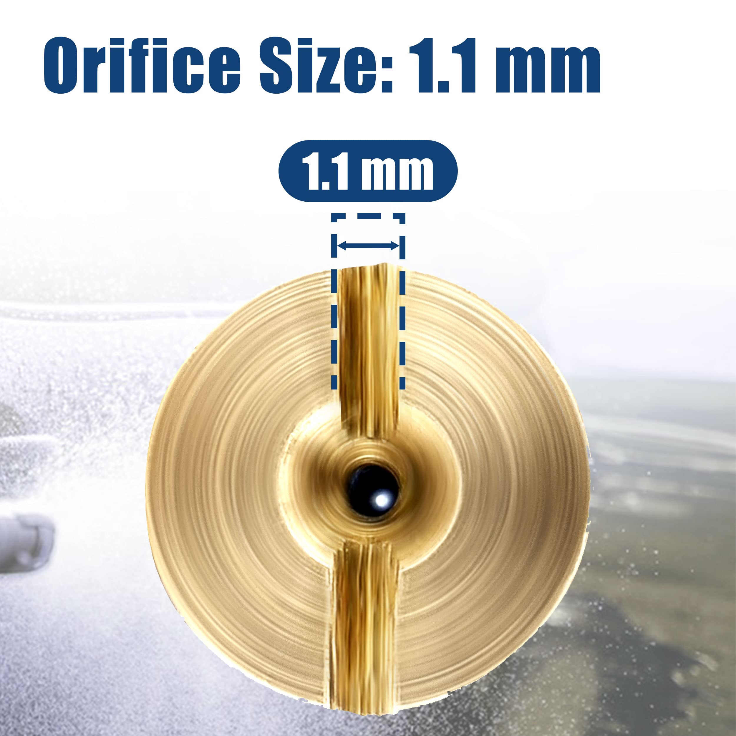 RIDGE WASHER male NPT thread fits most foam cannons securely.