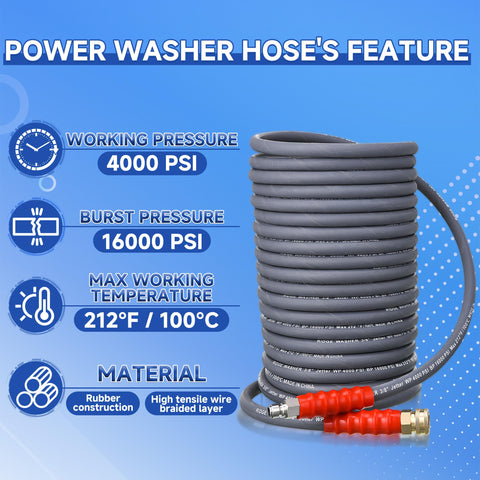 RIDGE WASHER non-marking gray hose protects delicate surfaces