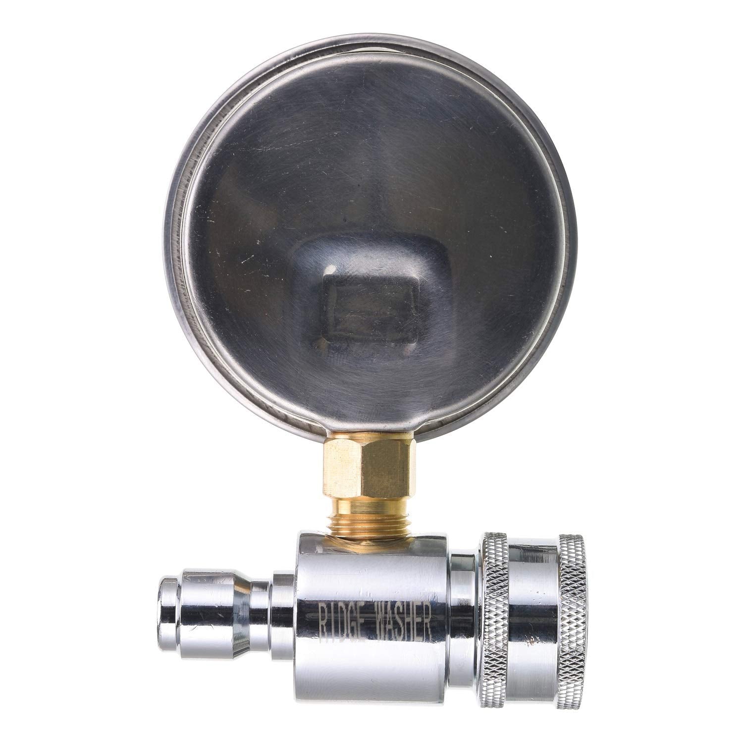 RIDGE WASHER gauge installed vertically to reduce vibration and improve accuracy