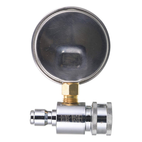 RIDGE WASHER gauge installed vertically to reduce vibration and improve accuracy