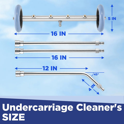 RIDGE WASHER pressure washer gun attachment connects quickly for setups.