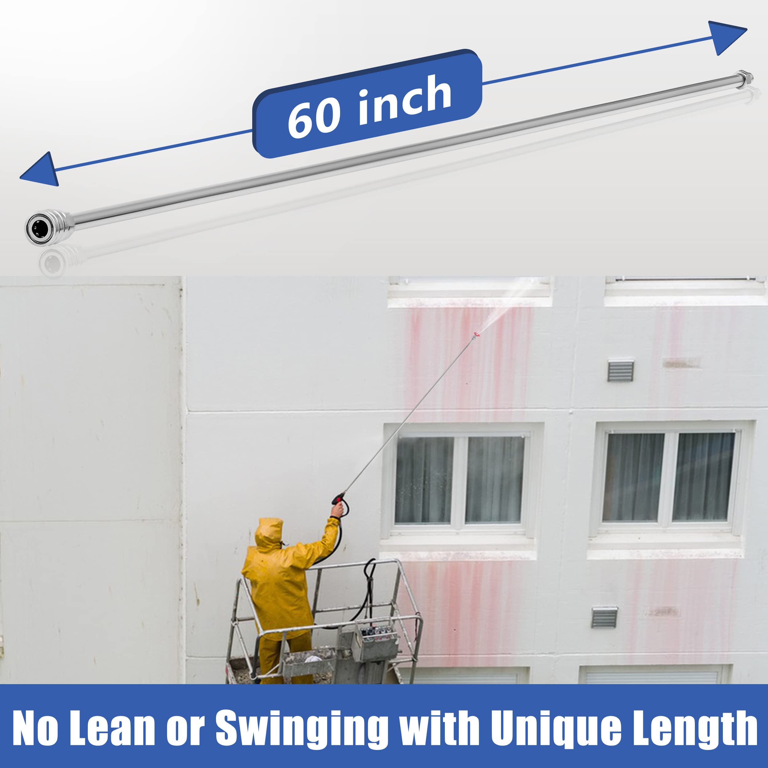 RIDGE WASHER 1/4-inch quick-connect fittings enable fast, compatible accessory changes.