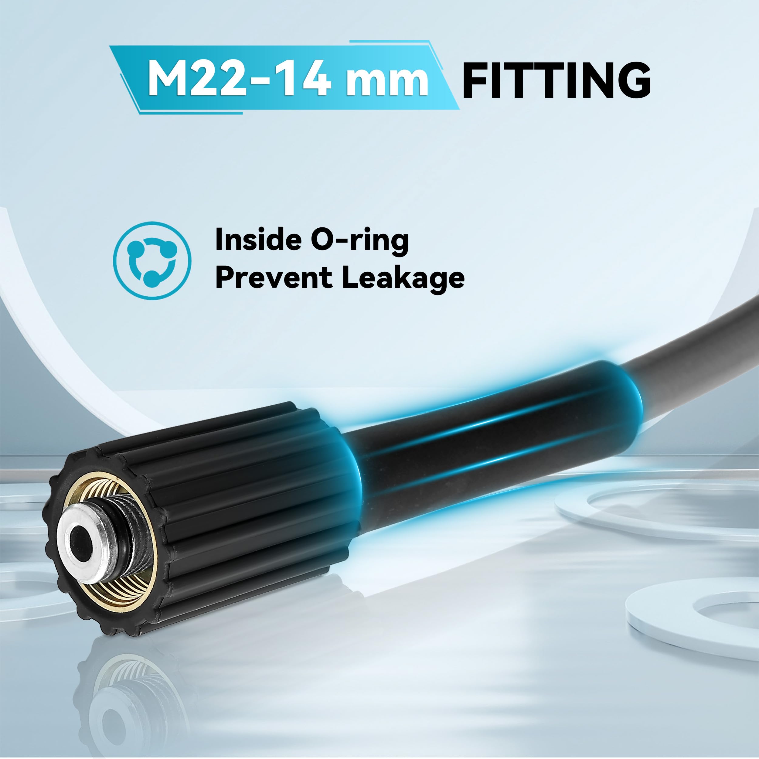 RIDGE WASHER reinforced hose material built for durability