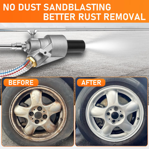 RIDGE WASHER wet sandblasting suction hose keeps media dry
