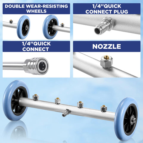 RIDGE WASHER small aperture nozzle for precise targeted cleaning.
