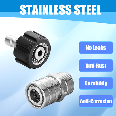 RIDGE WASHER stainless steel adapter assembled for easy conversion.
