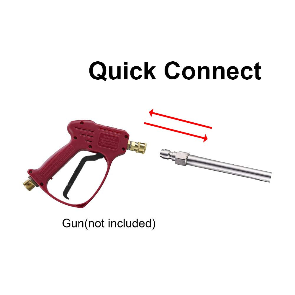 RIDGE WASHER stainless steel extension wand with quick connect for durable performance.