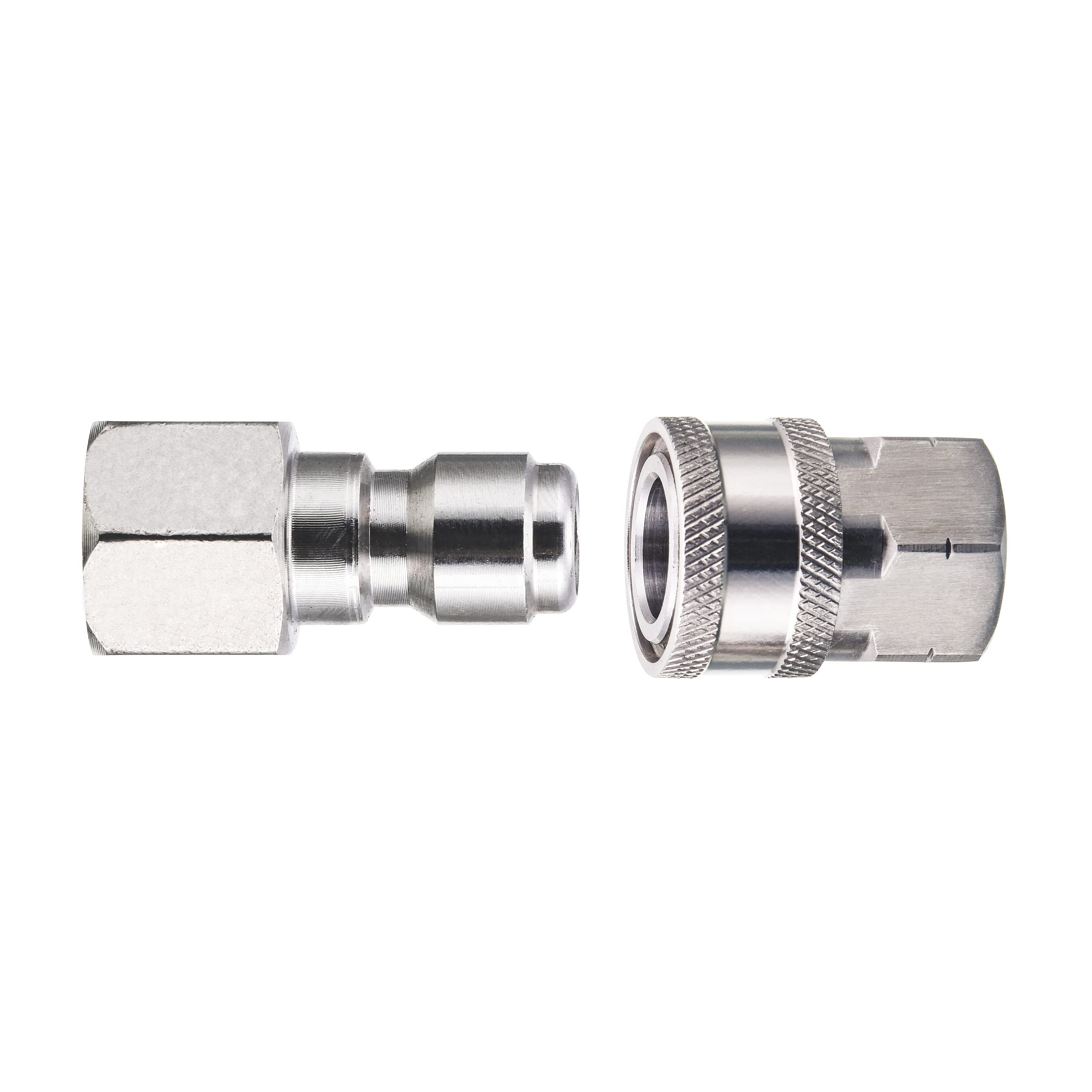 RIDGE WASHER stainless steel fittings resist wear and corrosion for outdoor use.