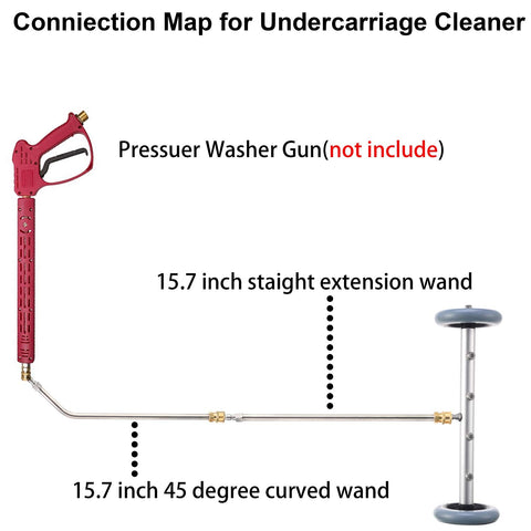 RIDGE WASHER straight extension wand 15.7 inches extends reach to tight spots