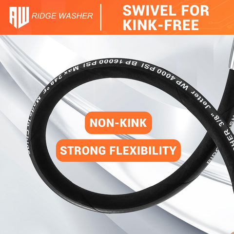 RIDGE WASHER swivel end 3/8 NPT enables easy reel connections