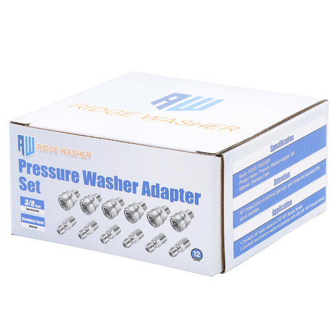 RIDGE WASHER twelve-piece set covers versatile fitting configurations.