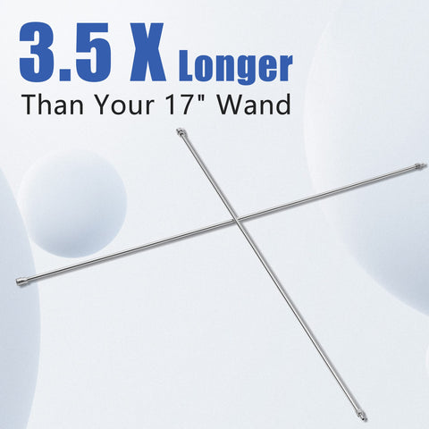 RIDGE WASHER two-pack 60-inch wands offer versatile cleaning options.
