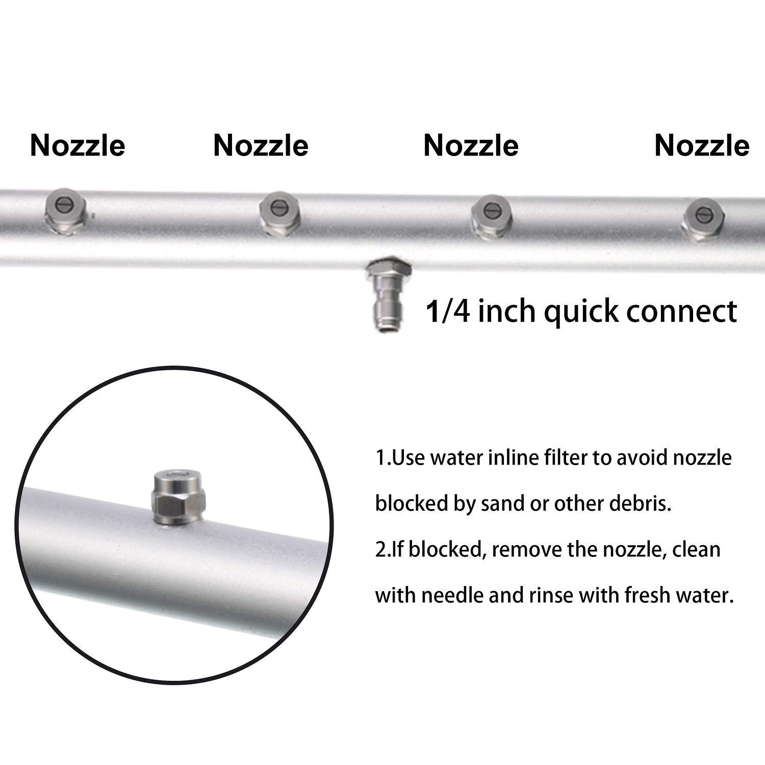 RIDGE WASHER undercarriage cleaner with 4 nozzles ensures even cleaning