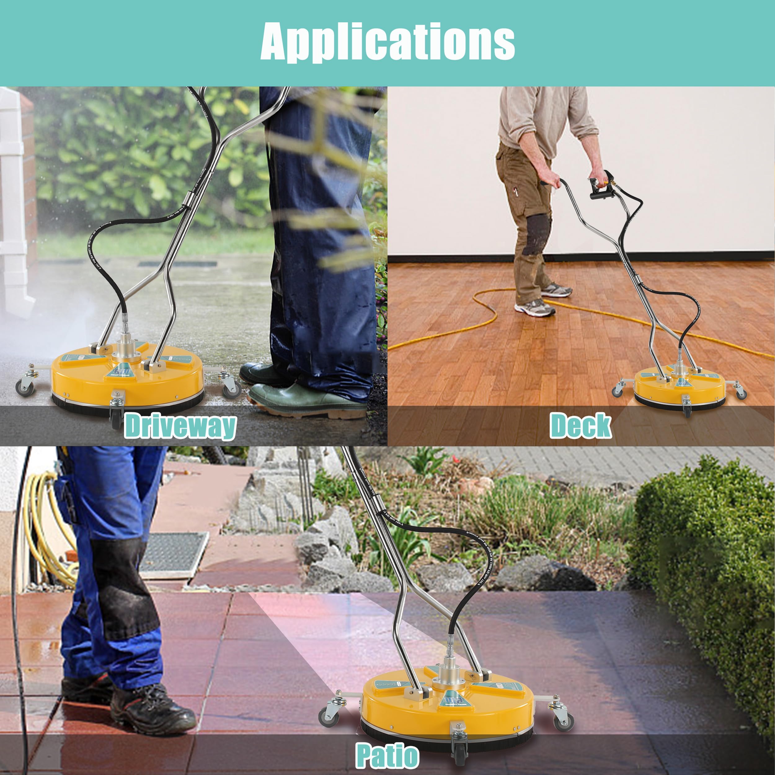 RIDGE WASHER wide-area cleaning delivers efficient coverage with 6.6 GPM