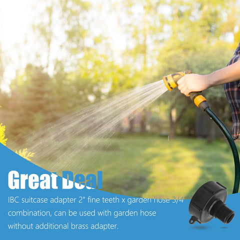 Rierdge water hose male adapter used for efficient tank draining