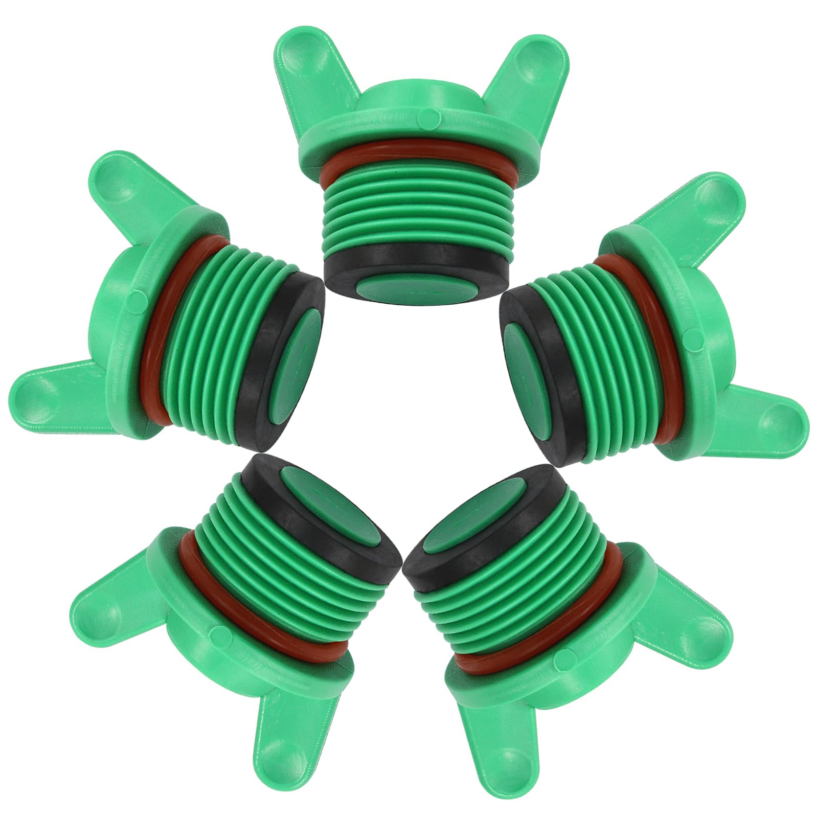 Rierdge 3/4 inch green PPR end cap with butterfly handle for leak-free piping