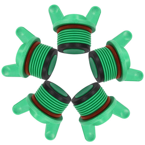 Rierdge 3/4 inch green PPR end cap with butterfly handle for leak-free piping