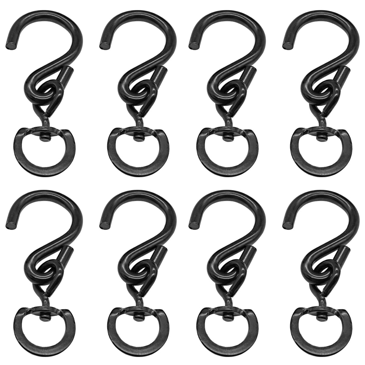 Rierdge swivel hooks 360° rotation for flexible hanging arrangements
