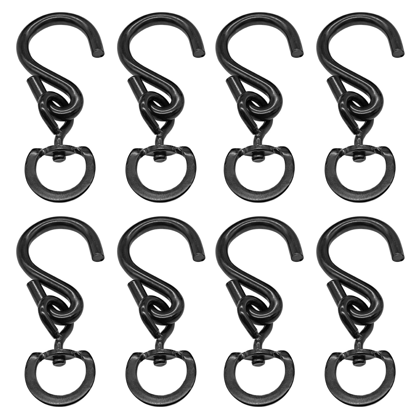 Rierdge 8-pack swivel hooks ready for multiple indoor and outdoor tasks