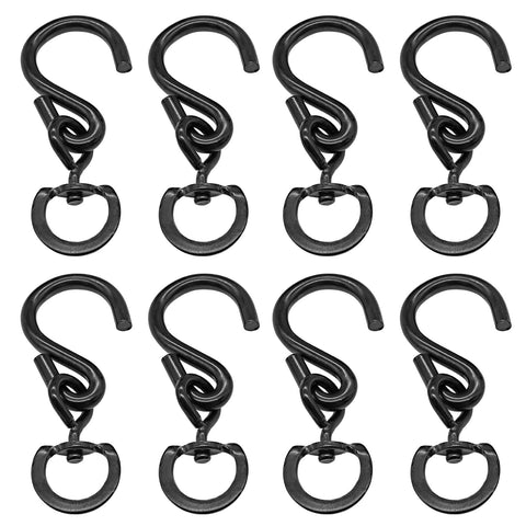 Rierdge 8-pack swivel hooks ready for multiple indoor and outdoor tasks