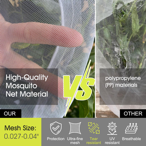 RIFNY blueberry netting provides breathable protection against cicadas and insects.