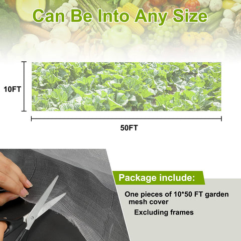 RIFNY Garden Netting easy install with lightweight mesh and edge weights.