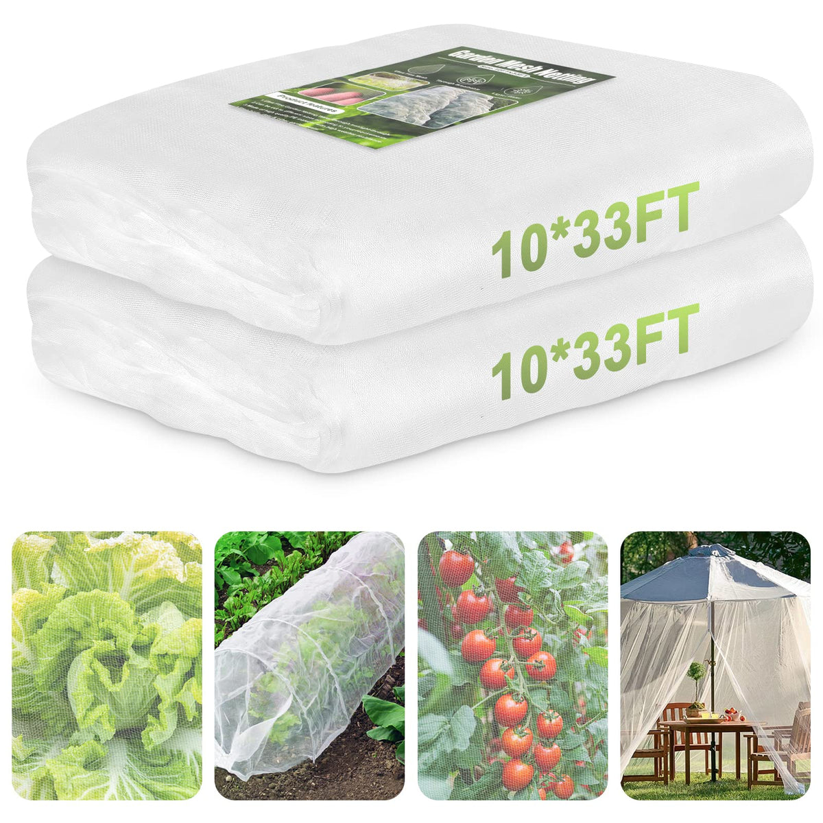 RIFNY garden netting ultra-fine mesh blocks pests while letting light through