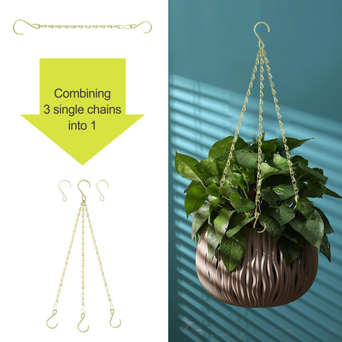 RIFNY gold hanging chain 20inch for wind chimes provides stable outdoor soundscapes.