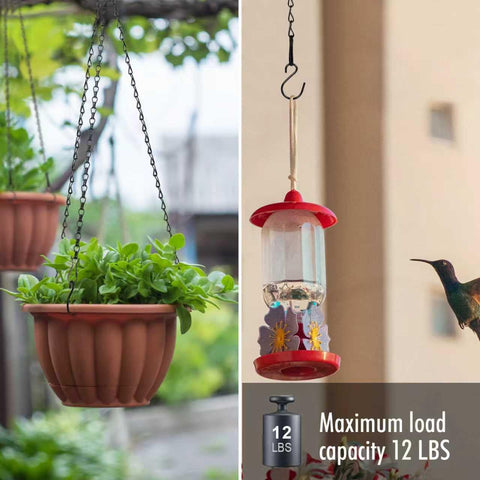 RIFNY chain with two S-hooks for quick, secure hangs.