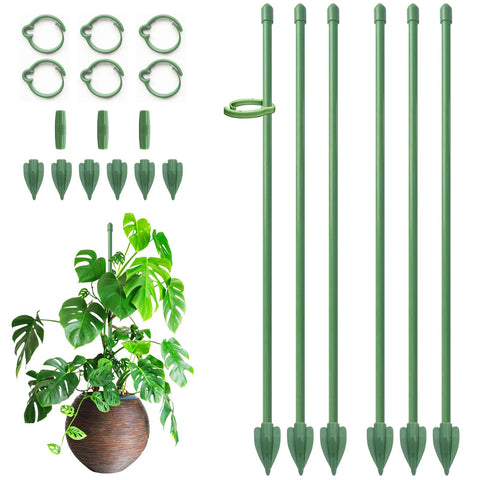 RIFNY plant stake extendable 1 to 3 ft supports growing plants indoors.