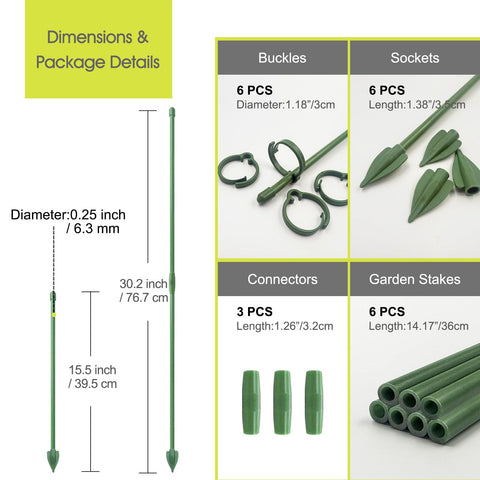 RIFNY tall stake suitable for indoor and outdoor plant setups.