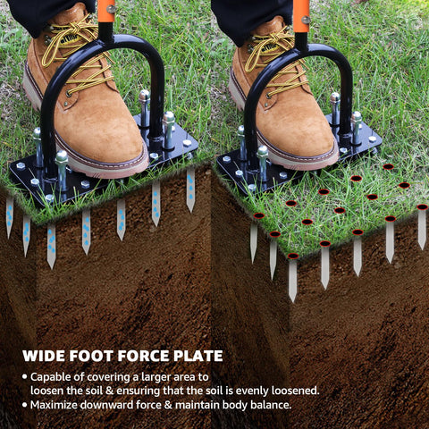 RIFPOD Lawn Aerator simple installation with two screws and washers