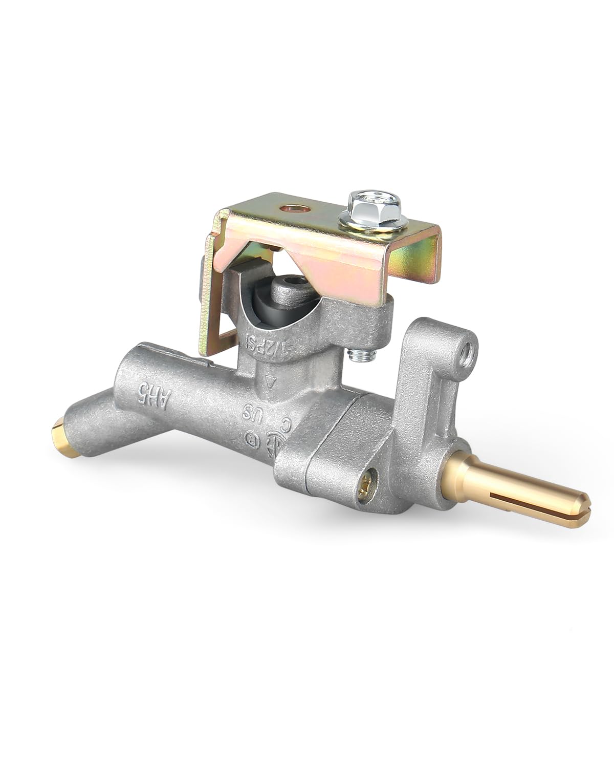 Rigshru main burner valve manifold front view demonstrates a durable, rust-resistant build for Weber Spirit grills.