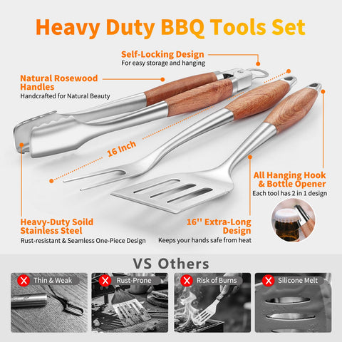 RIKOJUXI 16-inch fork for steady turning of thick cuts.