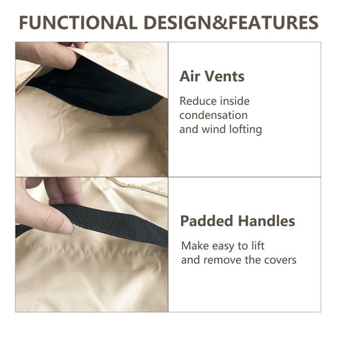 Rileytee 600D oxford fabric cover resists tears for lasting outdoor protection
