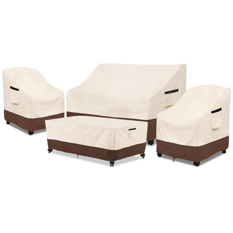 Rileytee patio loveseat cover with secure fit protects furniture from rain and UV light