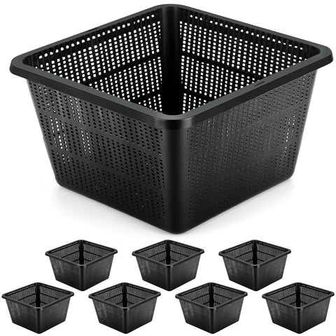 RimCereal aquatic plant baskets support lush pond growth