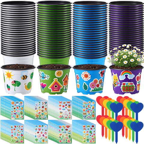 RimCereal colorful flower pots for planting projects and bright displays.