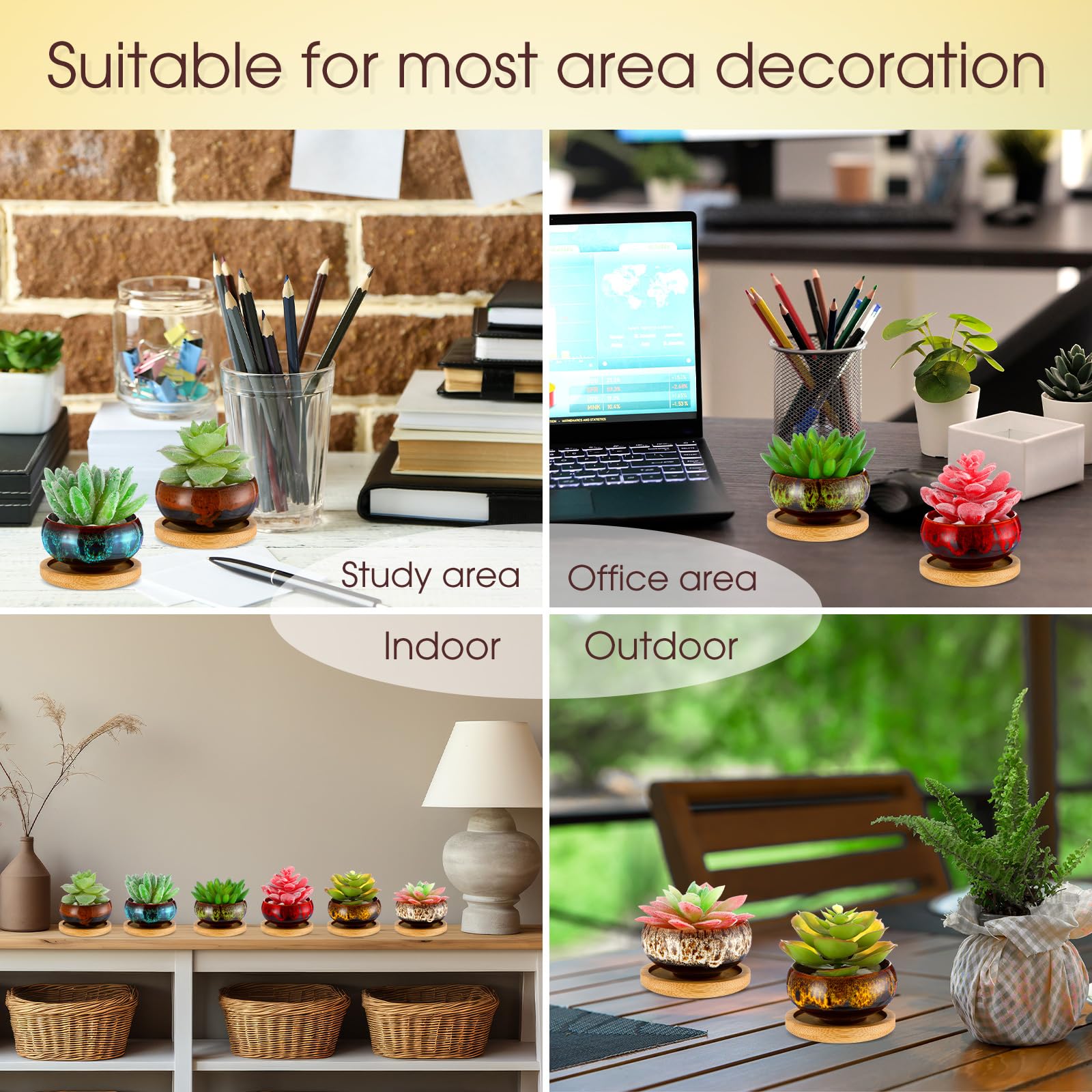 RimCereal compact 2-5 inch pots fit windowsills and small spaces
